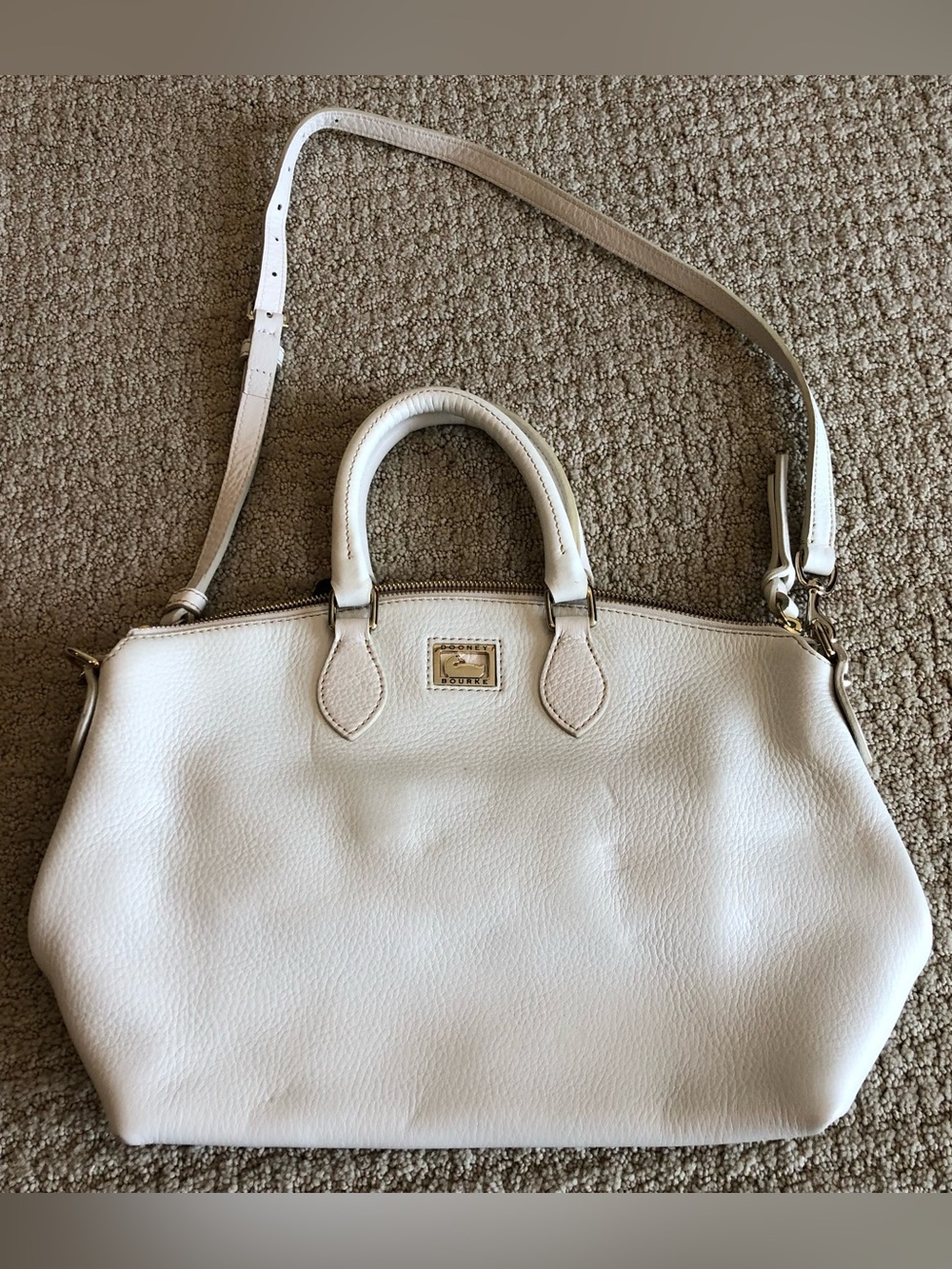Dooney & Bourke White Satchel Leather Purse